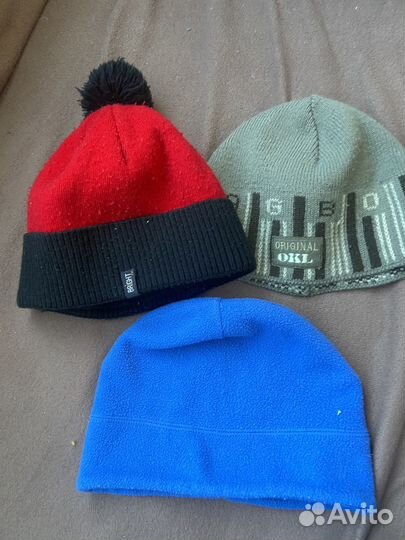 Три шапки на мальчика, 3-6 лет