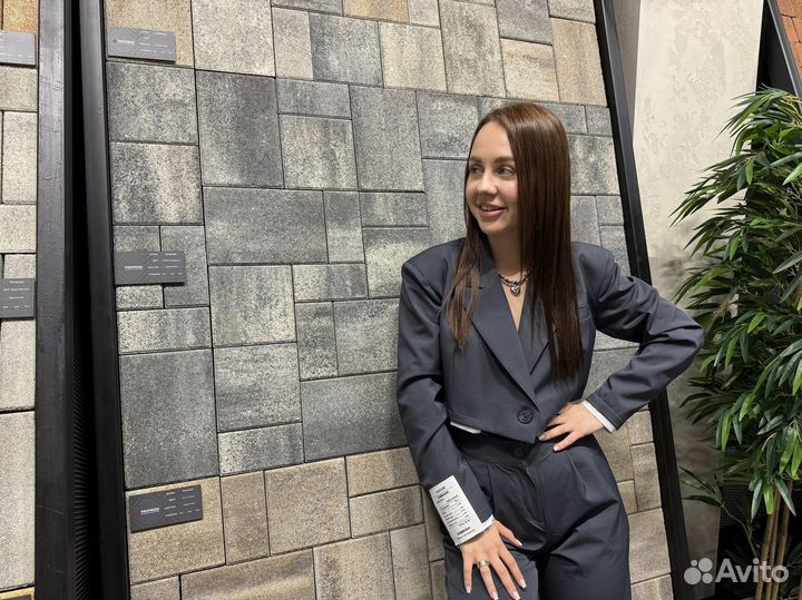 Тротуарная плитка брусчатка от завода