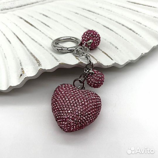 Брелок на сумку и рюкзак сердце