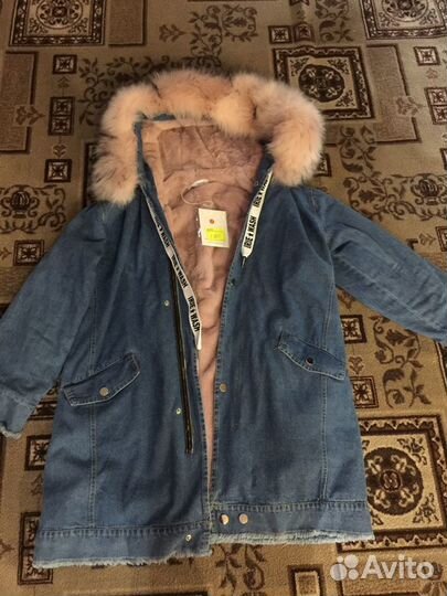 Джинсовая утеплённая куртка