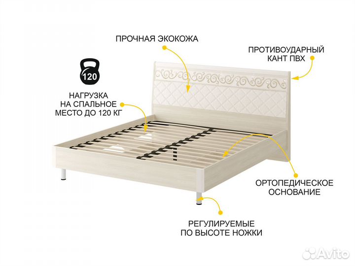 Кровать двуспальная