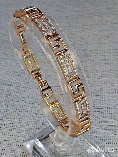 Браслет покрытие золото Версаче