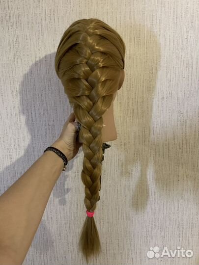 Манекен/голова для причесок длинные волосы