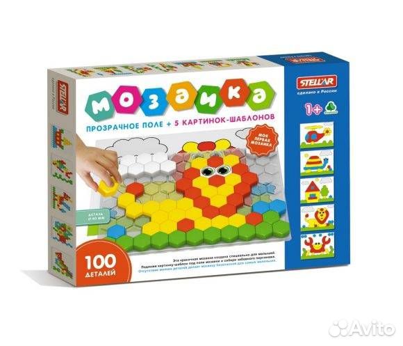 Мозаика с прозрачным полем 40мм/100 дет 10645 0107