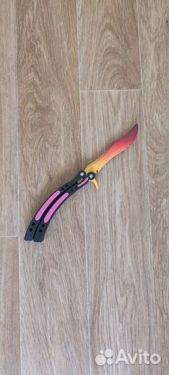 Деревянный нож Бабочка VozWooden Градиент