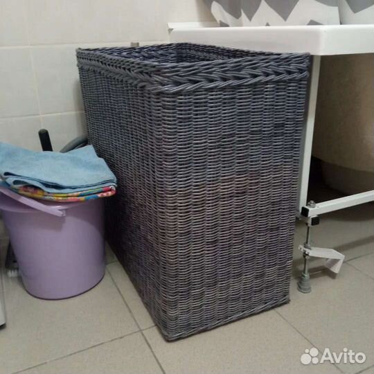 Корзина для белья плетёная