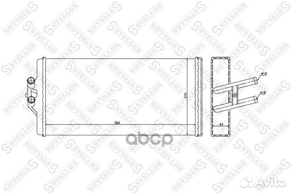 10-35232-SX радиатор печки MB MK/SK 10-35232-S