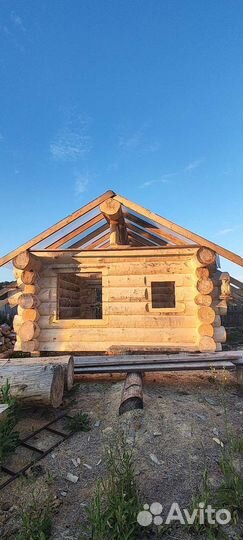 Сруб для бани, баня из осины. Баня из бревна