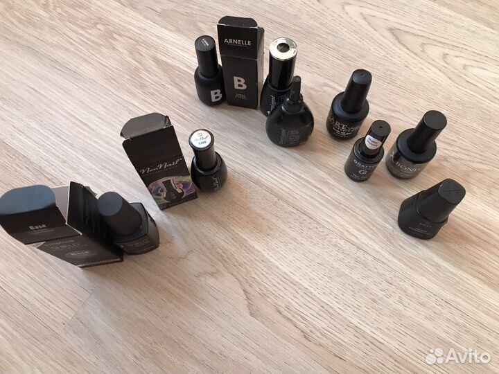 Базы и топы для гель лака открытые б/у