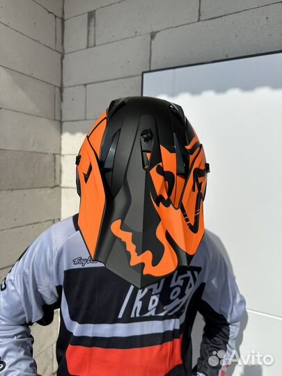 Кроссовый шлем с очками