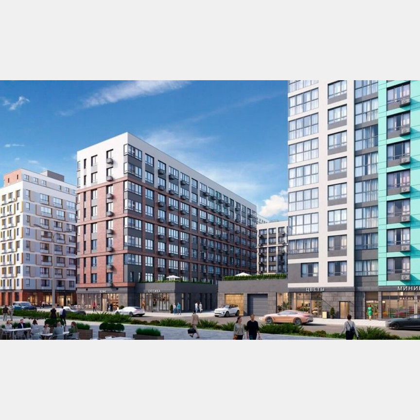 1-к. квартира, 44,4 м², 2/21 эт.