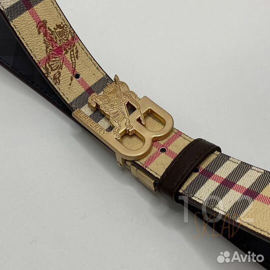 Мужской ремень двухсторонний burberry