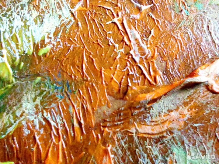 Картина маслом Вечерняя служба в часовне