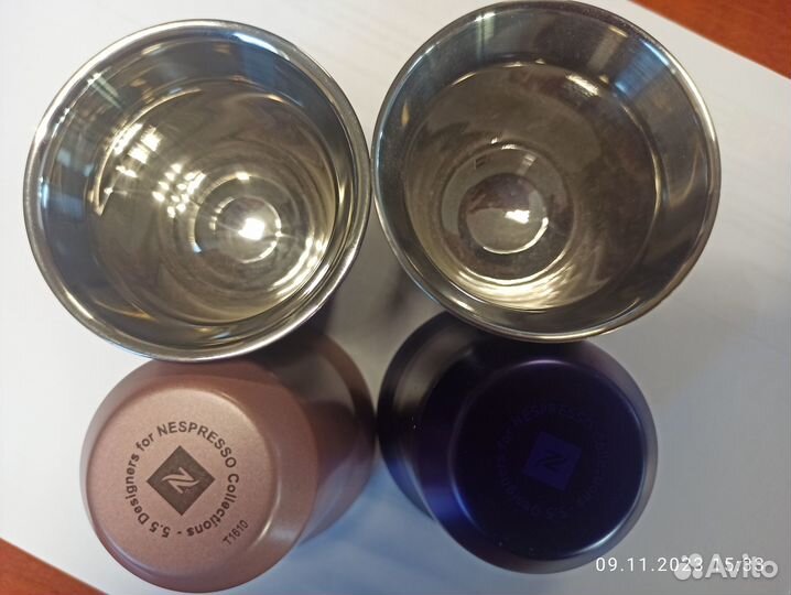 Кофейные чашки nespresso 80 мл и 50 мл