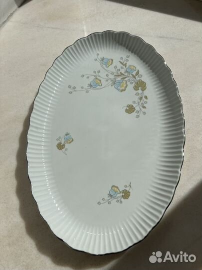 Блюдо большое Jlmenau Ильменау ГДР