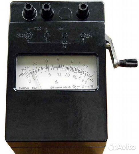Прибор мегаомметр