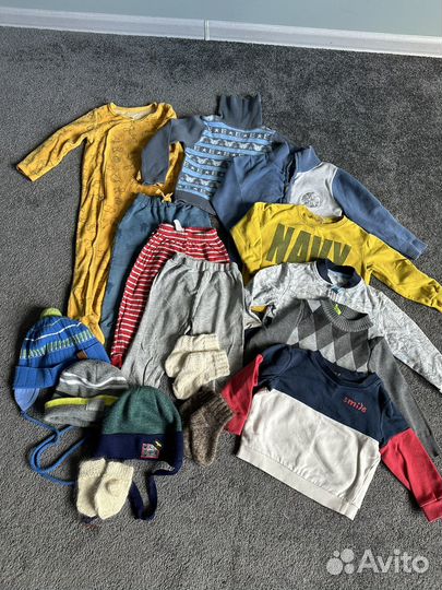 Детские вещи пакетом на мальчика 80 86