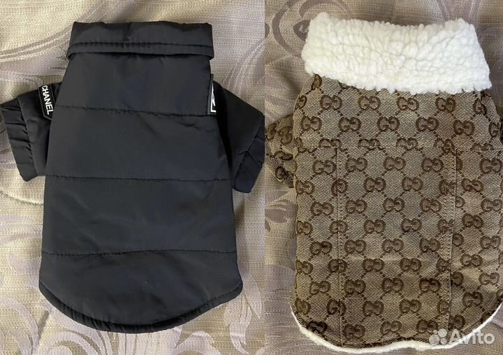 Одежда Куртка chanel для собак шуба дубленка