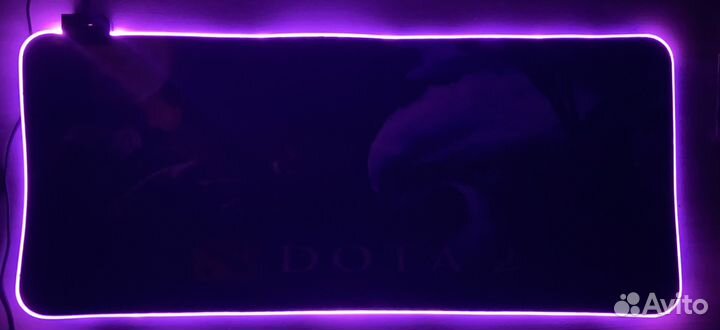 Коврик компьютерный игровой с подсветкой 80х30