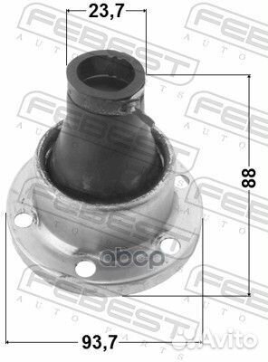 Пыльник шрус карданного вала 1215-tersa Febest