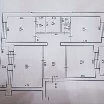 3-к. квартира, 109 м², 4/5 эт.