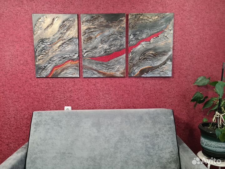 Интерьерная картина текстурная