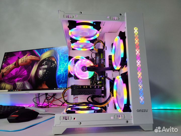 Игровой пк Intel I7 + RX 580 8 GB + RAM 16 + SSD