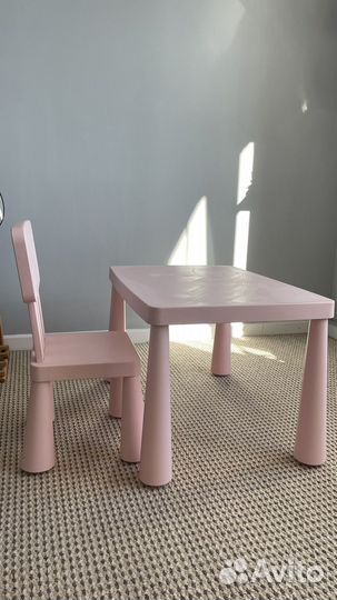 Детский стол и стул IKEA икея