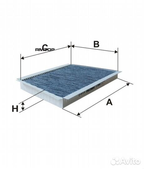 Filtron K1306A Фильтр салона угольный