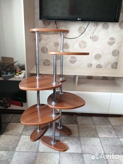 Подставка для цветов напольная деревянная