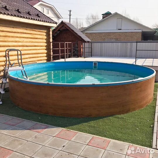 Круглый бассейн лагуна 2,44 Х 1,25 морозоустойчив