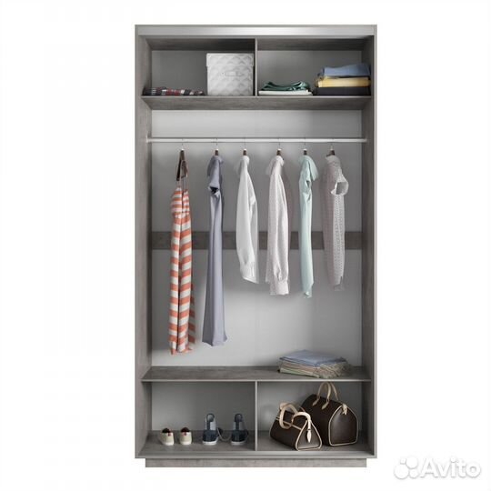 Шкаф-купе «Лоял» 2-х дверный с черным стеклом