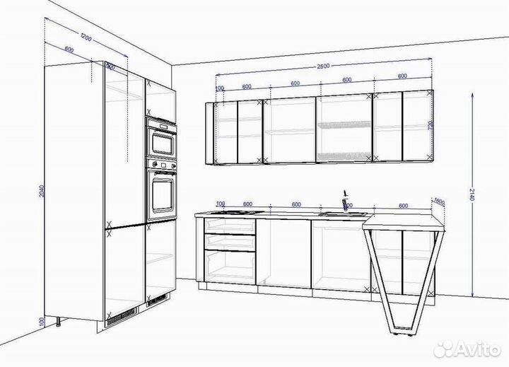 Кухни по индивидуальному заказу