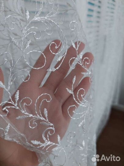 Тюль короткая высота 165 см