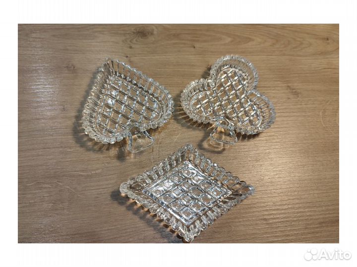 Пепельницы карты хрусталь Bohemia