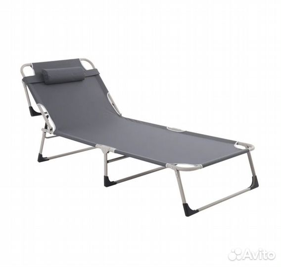 Раскладушка- шезлонг туристическая