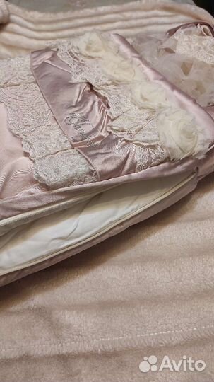 Конверт на выписку для девочки зимний