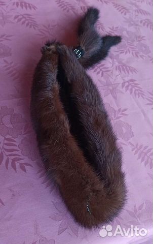 Зимняя повязка на голову, женская, норковая