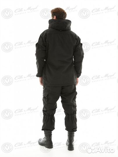 Костюм горка 5 деми Черный / Rip - Stop