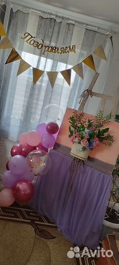 Картина-букет цветов для подарка