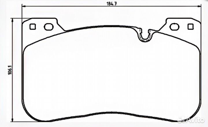 Комплект передних тормозных колодок Delphi LP3626