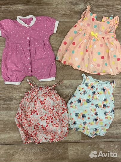Вещи пакетом на девочку 62-68