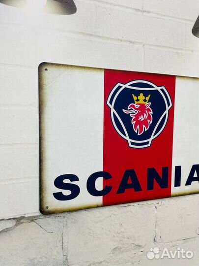 Декор на стену табличка Scania