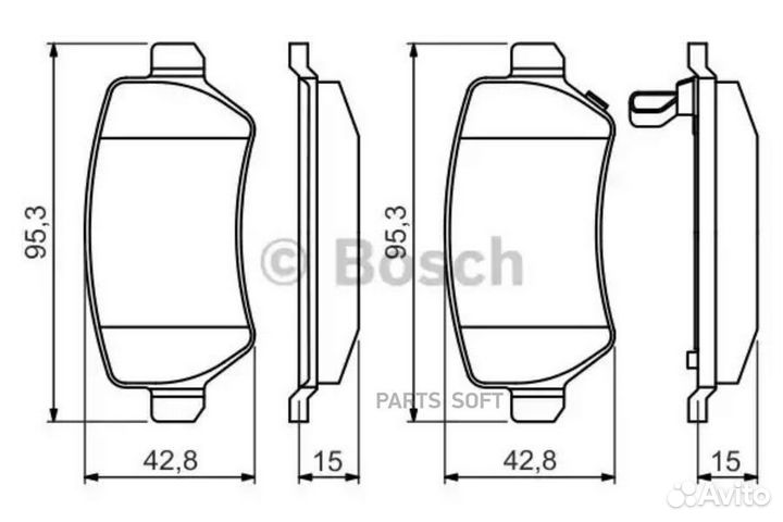 Bosch 0986495218 Колодки тормозные
