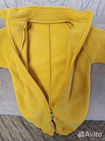 Флисовый комбинезон поддева 74 размер