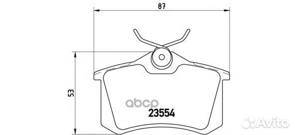 Колодки тормозные P85020 Brembo