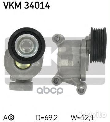 Ролик натяжителя VKM34014 Skf