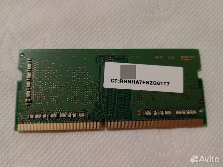 Samsung 4гб DDR4 2400мгц (Ноутбук)