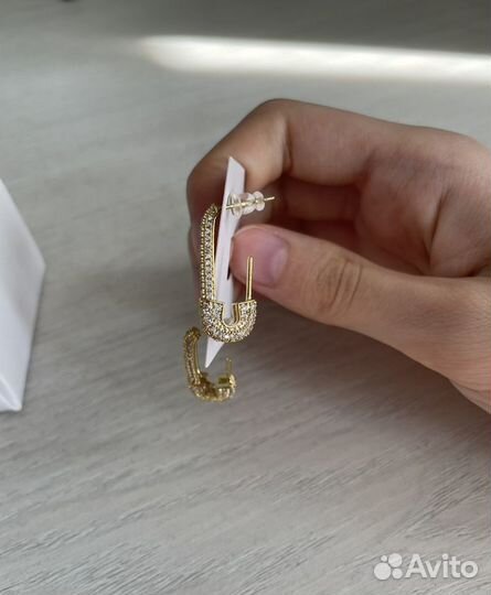 Серьги булавки женские