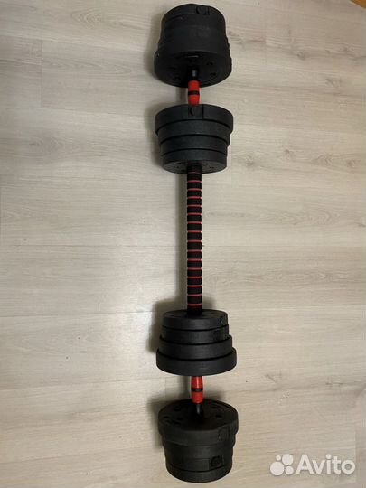 Гантели 33кг + коннектор